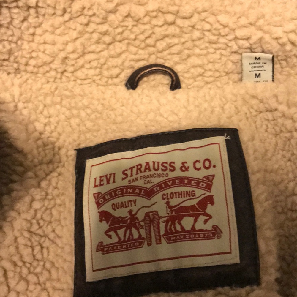 Authentic leather jacket form Levi good condition